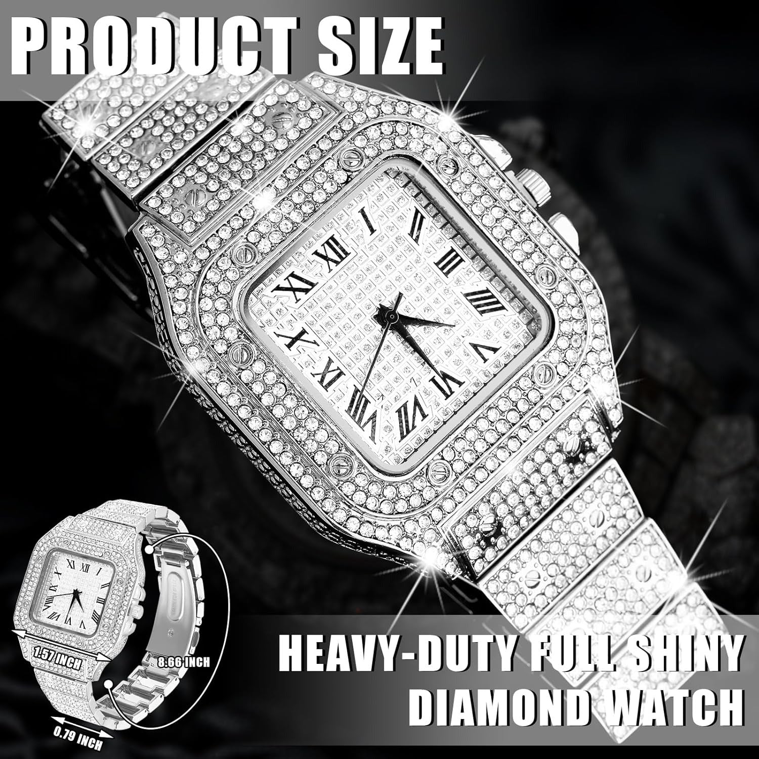 Luxury watch, bracelet and Necklace set