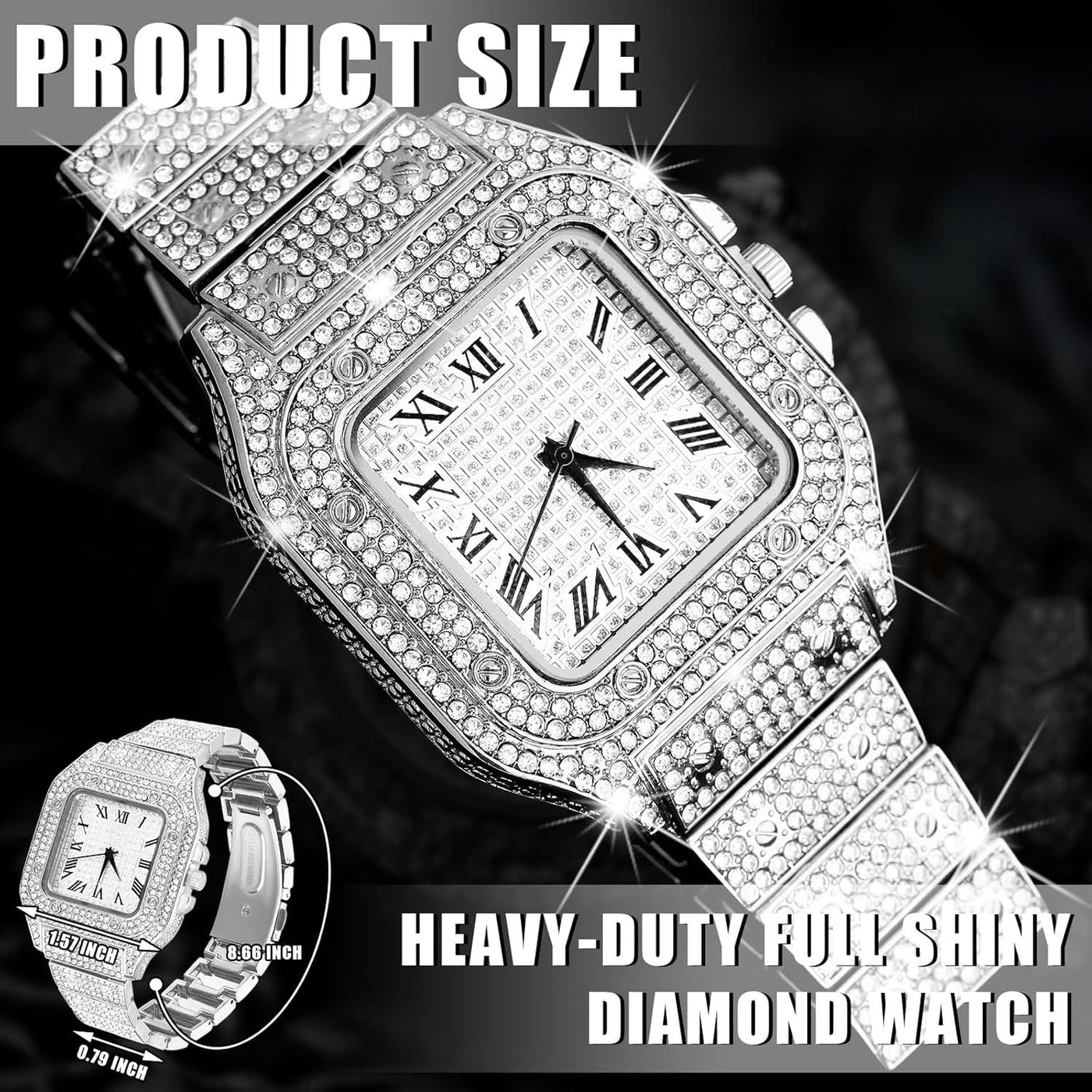 Luxury watch, bracelet and Necklace set
