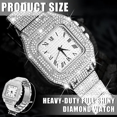 Luxury watch, bracelet and Necklace set