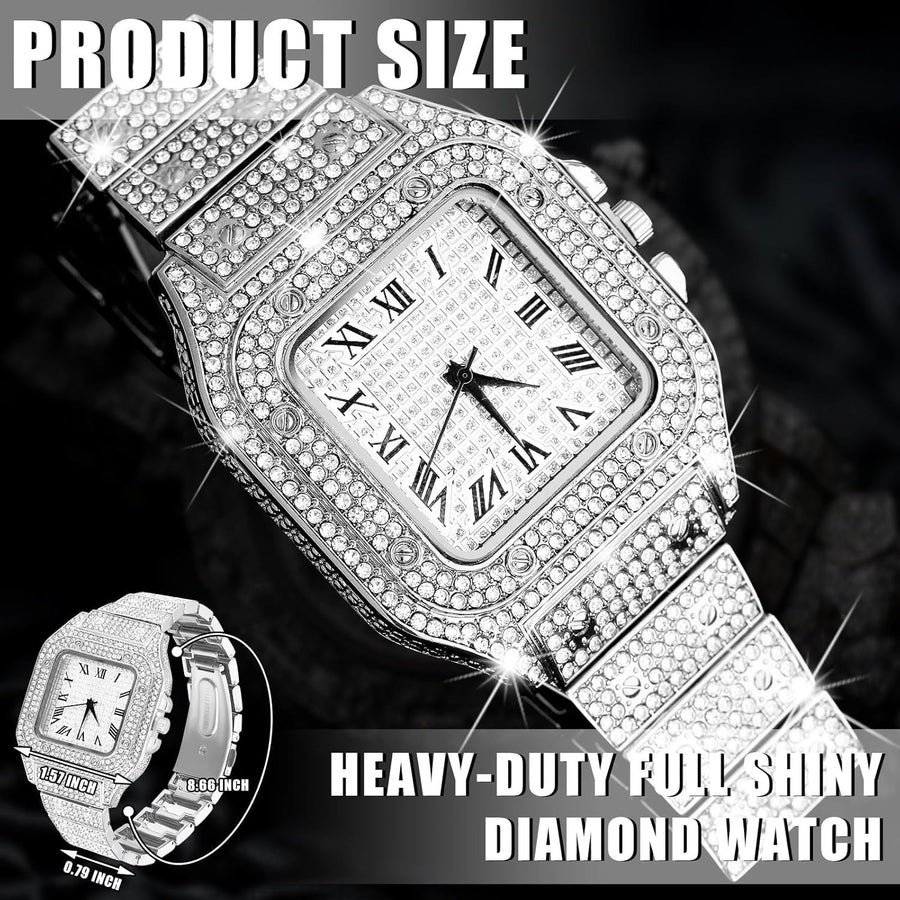 Luxury watch, bracelet and Necklace set