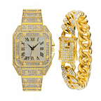 Luxury watch, bracelet and Necklace set