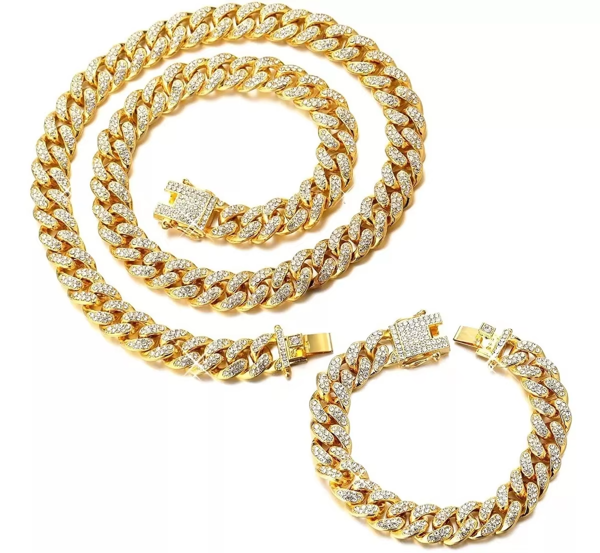 Luxury watch, bracelet and Necklace set