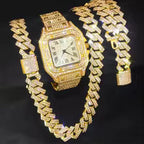 Luxury watch, bracelet and Necklace set