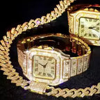 Luxury watch, bracelet and Necklace set